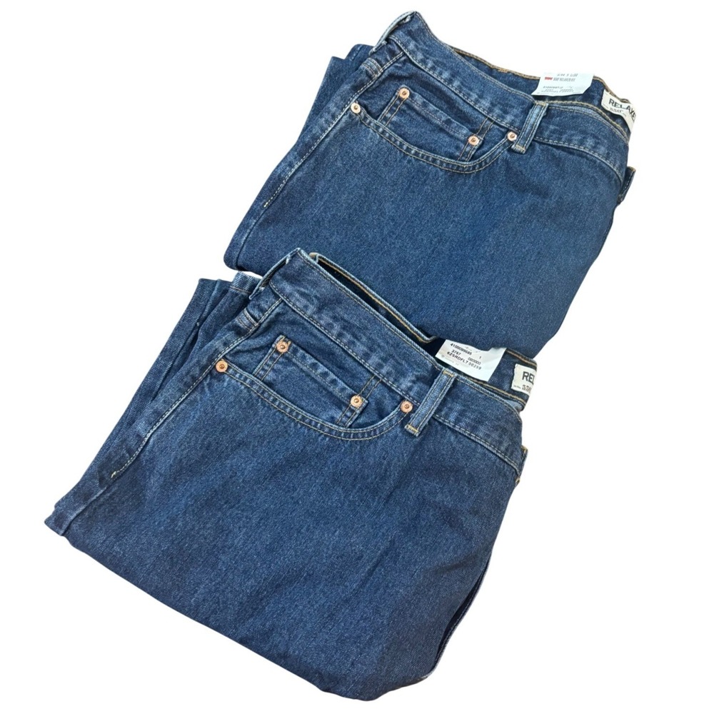 Levis 550 Relaxed‎ Fit Jeans Mens 44x30 Blue Denim Tapered Leg LOT OF 2 NEW